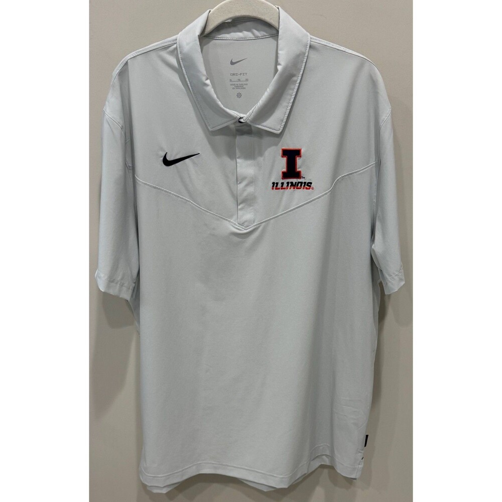 Illinois Fighting Illini - Nike Team Issue On-Field Polo Shirt - Men's XL